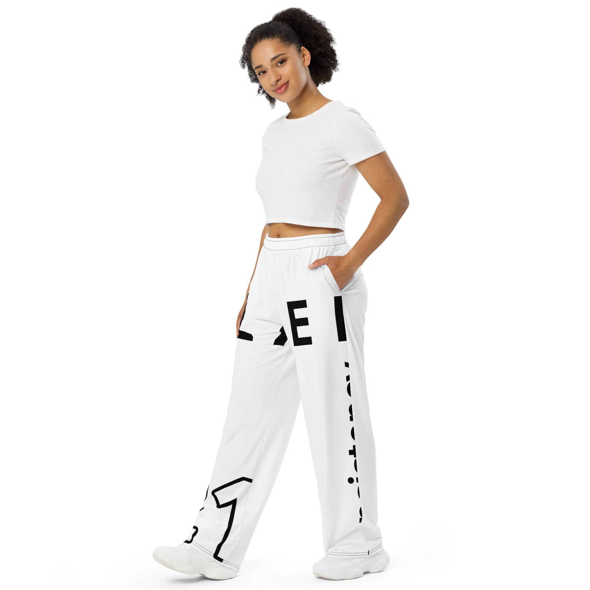 All - over print unisex wide - leg pants - TRENTON TOWERS FEDERAL LLC