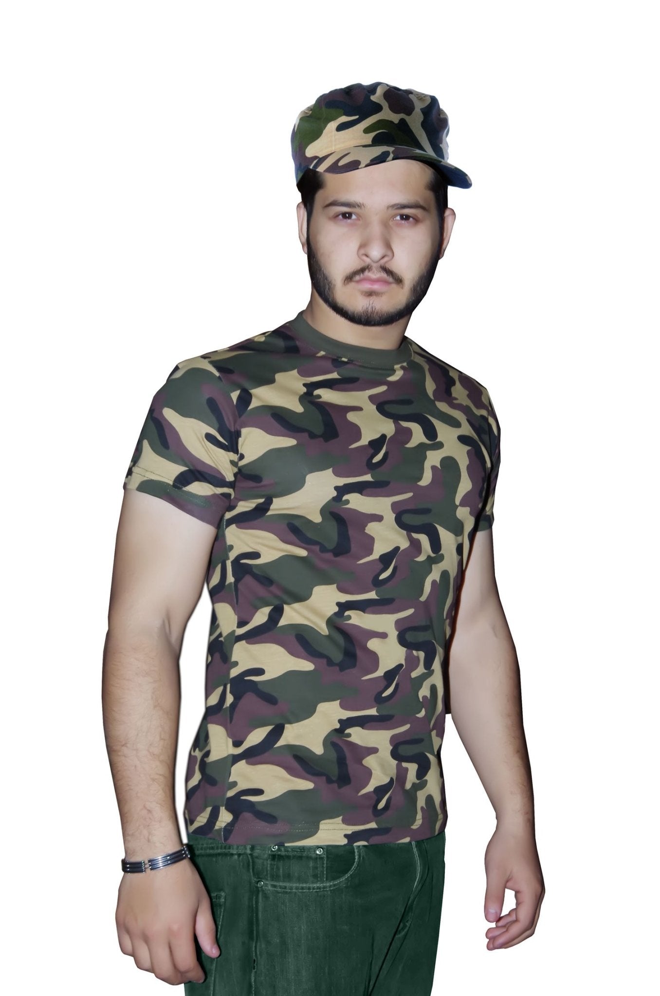 Wickedfun Men Army T-Shirt Camouflage - TRENTON TOWERS FEDERAL LLC