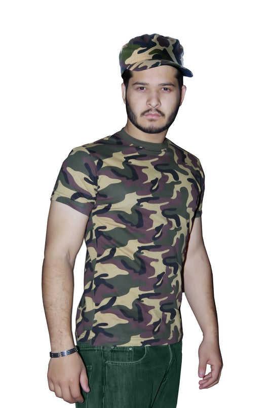 Wickedfun Men Army T-Shirt Camouflage - TRENTON TOWERS FEDERAL LLC